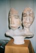 Claire de la Bassetière sculptures - Couples - Two solitudes
