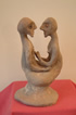 Claire de la Bassetière sculptures - Small people - Face to face